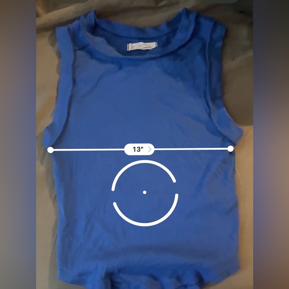 Blue Free People Kate Tank - sold out color - Picture 4 of 4